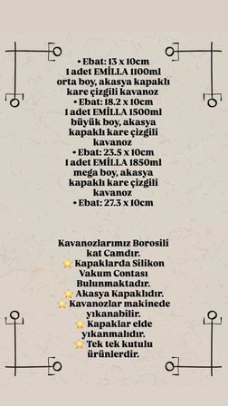 3'lü Akasya Kapaklı Cam Kavanoz Seti –Büyük Boy Kahve, Bakliyat&Kuruyemiş Saklama Kabı