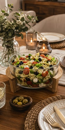 Akasya stantli cam salata kasesi sunumluk 20 cm - Standlı Cam Salata Kasesi ve Sunumluk 20 x 10 cm