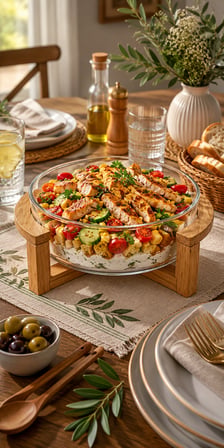 Akasya stantli cam salata kasesi sunumluk 20 cm - Standlı Cam Salata Kasesi ve Sunumluk 20 x 10 cm