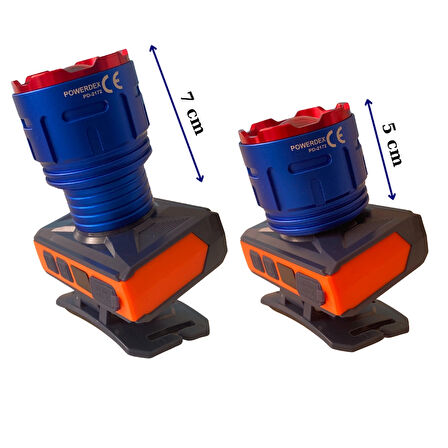 powerdex Pd-2172 50w 3000 Lümen 6800mAH Batarya Zoomlu & Sensörlü Dijital Ekran Kafa Lambası (Yeni)