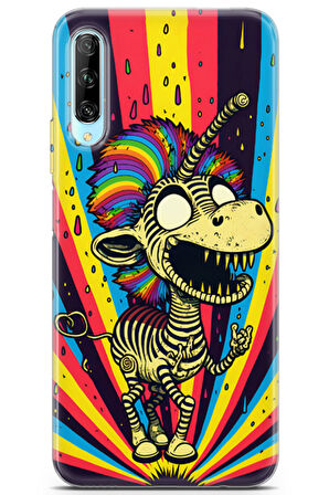 Huawei P Smart Pro 2019 uyumlu Renkler 18 Renkli Tasarım Zombie Zebra Renk