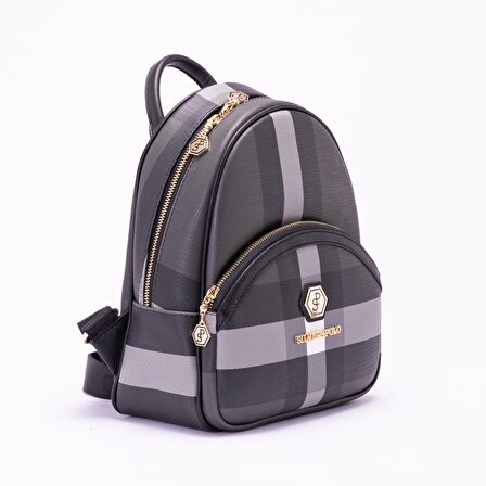 Silver Polo  Kadın  945-33238 SILVER POLO SIRT ÇANTASI M129 SİYAH-MAT SİYAH