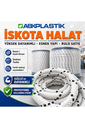 6 mm Bayrak İp Halat  Tekne Bağlama ve Demirleme Halatı