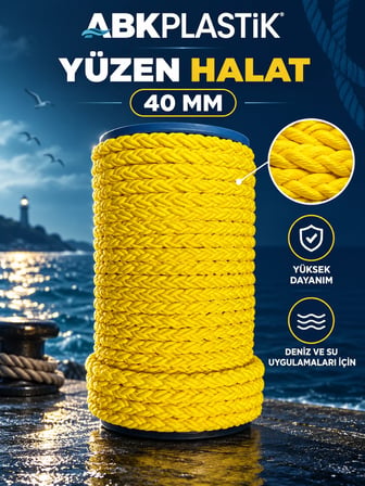 40 mm Yüzen Halat Tekne Bağlama ve Demirleme Halatı