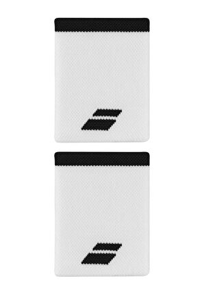 Babolat Logo Jumbo Wristband Beyaz Siyah Tenis Bileklik