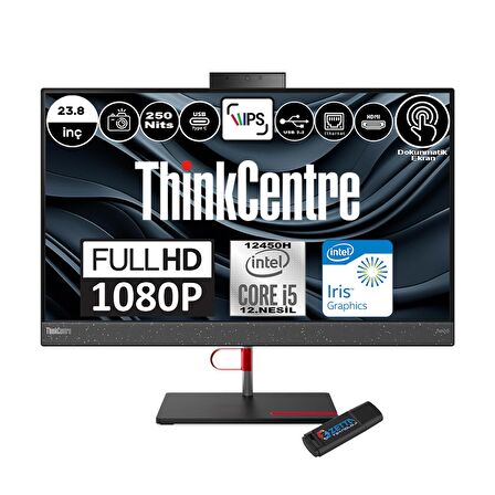 Lenovo Thinkcentre Neo 50A Intel Core I5 12450H 16GB Ddr5 512GB SSD Freedos Intel® UHD Graphics Dokunmatik 23,8" Fhd All In One Bilgisayar 12B800E0TRF01 +Zetta Flash Bellek