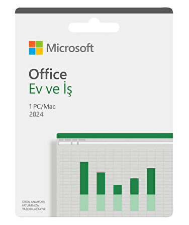 Microsoft Office Ev ve İş 2024 Türkçe Kutu Lisans