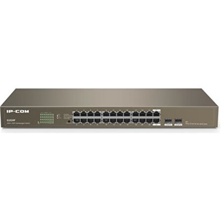 IP-COM IP-G1024F 24 PORT GIGABIT + 2X1GB SFP UPLINK RACKMOUNT SWITCH 