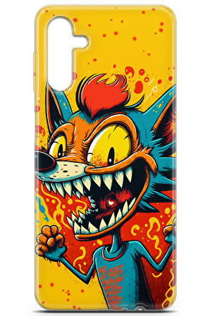Samsung Galaxy A04S uyumlu Renkler 22 HD UV Baskı Renk Köpek Sarı