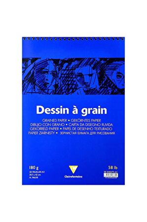 Dessin a Grain Spiralli Çizim Bloğu 180g 30 Y A3