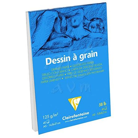 Dessin a Grain İnce Dokulu Çizim Bloğu 125g 40Y A4