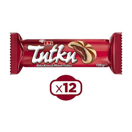 Eti Tutku Kakao Kremalı Mozaik Bisküvi 100 Gr x 12 Adet