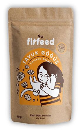 Freeze-Dried Çiğ Tavuk Göğüs Kedi Ödülü 40g