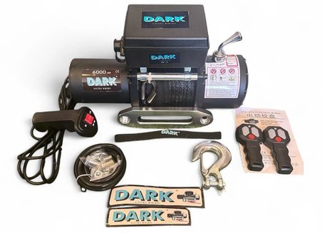 DARK VİNÇ 6000LB SENTETİK HALATLI KOLLU 12V VİNÇ TAMBUR