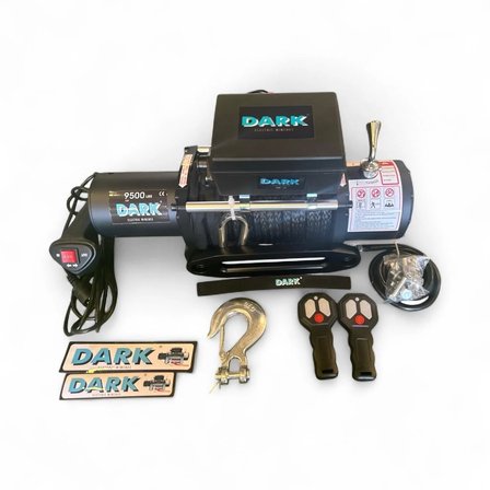 DARK VİNÇ 9500LB SENTETİK HALATLI KOLLU 12V VİNÇ TAMBUR