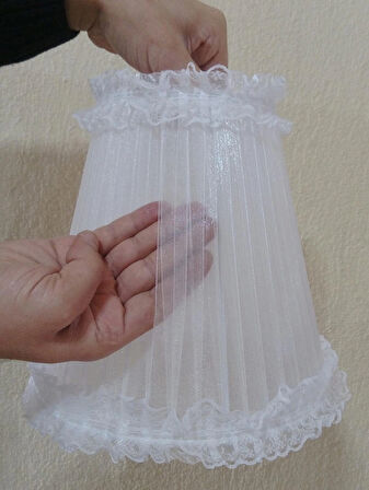 P-8 Beyaz Organze Sarma Yatak Odası Çocuk Odası Genç Ve Bebek Odası Avize Aydınlatma Sarkıt