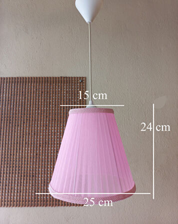 P-13 Pembe Organze Sarma Yatak Odası Çocuk Odası Genç Ve Bebek Odası Avize Aydınlatma Sarkıt
