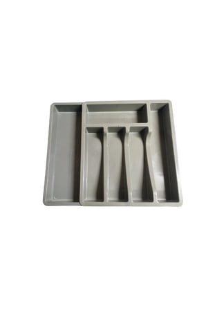 Çekmece İçi Raylı Çatal Kaşık Organizeri 5 + 2 Bölmeli