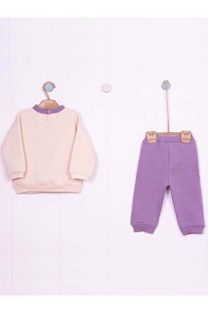 Kaşkorse Detaylı Armalı 3 İplik İkili Bebe Takım