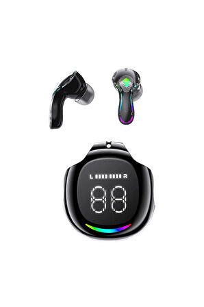 siyah reng kablosuz sarj özellikli bluetooth kulaklık(Gürültü Önleme+oto Kulak algılama teknolojisi)