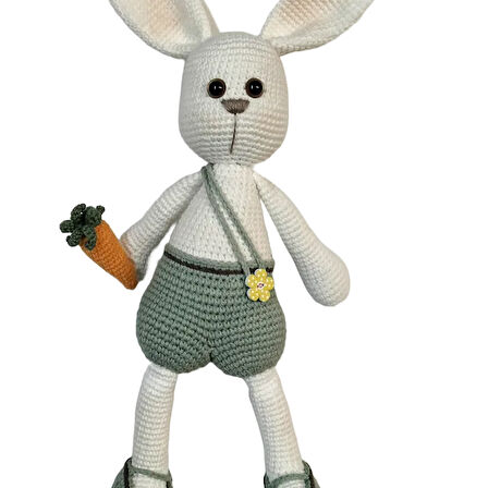 Uretti-Cigdem1234 - Amigurumi Tavşan 35 Cm Örgü Oyuncak