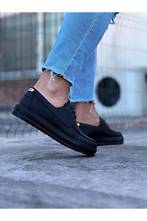 Saraclı Casual Ayakkabı Vegan Kömür Topuk Boyu 3 Cm