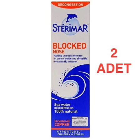 Sterimar Blocked Nose Hipertonik 50 ml 2 Adet