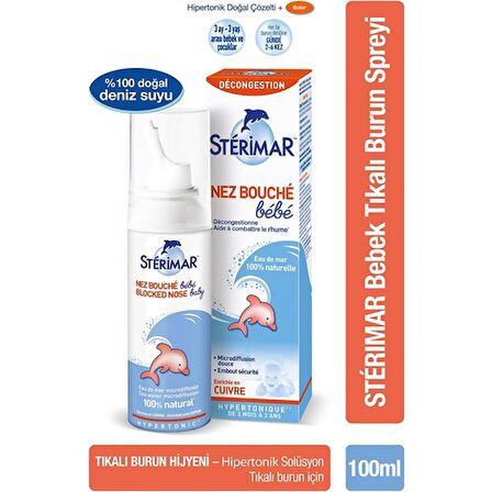 Sterimar Hipertonik Baby Burun Spreyi 100ML+Sterimar Hipertonik Baby Burun Spreyi 50ML