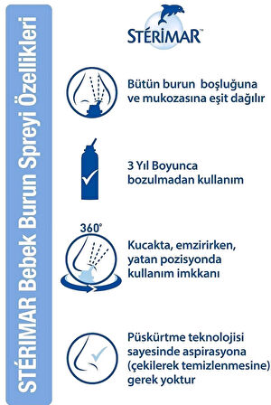 Sterimar Isotonic Baby Burun Spreyi 100ml + Hipertonik Baby Burun Spreyi 100ml