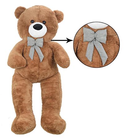 Sevgiliye Özel HEDİYE- 160 cm Papyonlu DEV Boy Peluş Ayı - % 100 YERLİ