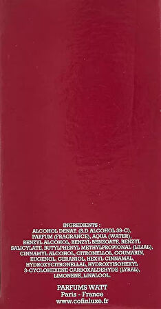 Parfums Watt Pour Femme EDT Sprey 100 ml Kadın Parfümü