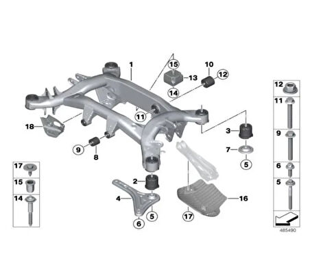 BMW ARKA TRAVERS F25/F26 D.NO:33316857983