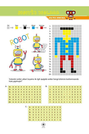 2 Sınıf-(5 KİTAP) Set Dikkat ve Zeka Güçlendirme Hızlı Okuma Kitabım Robotik Kodlama