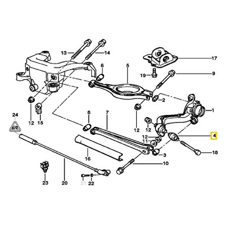 BMW E36 E46 VE X3 UUMLU DK ARKA SALINCAK BURCU 33326770786