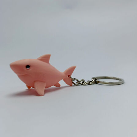Köpek Balığı - Pembe  - Anahtarlık