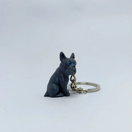 French bulldog Blue - Anahtarlık