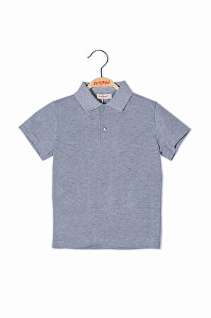 Unisex Çocuk Polo Yaka Kısa Kol T-shirt