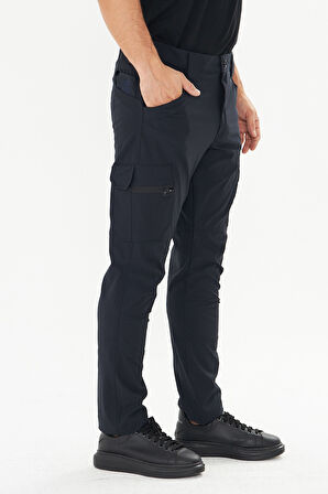 Orange Safety Rip Stop Likrali Atak Pantolon Lacivert