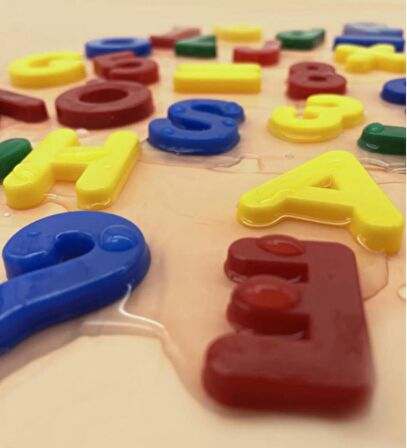 Plastik Eğitici Harfler, Sayılar ve Matematik 4 İşlem Semboller, 42 Parça - Eğitici Oyuncaklar