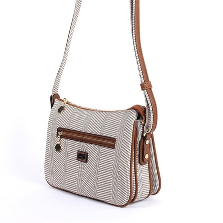Silver Polo  Kadın Postacı Çantası 818-33337 SILVER POLO ÇAPRAZ Kadın ÇANTASI M132 BEJ-MAT TABA