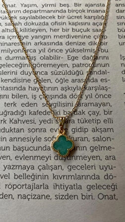 YEŞİL YONCA KOLYE