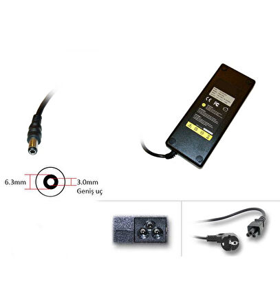 Toshiba Dynabook Satellite A30 Notebook Adaptör Laptop Şarj V2 6.3x3.0mm