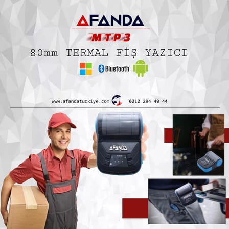 Afanda Mtp-3 Mobıl Termal Yazıcı 80MM
