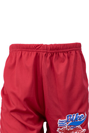 Oppland Erkek Çocuk Şortu 8-9-10 yaş Baskılı Model Beli Lastikli ve Bağcıklı Rahat Kesim