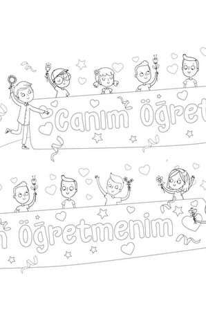 Öğretmenler Günü Boyama Kağıdı