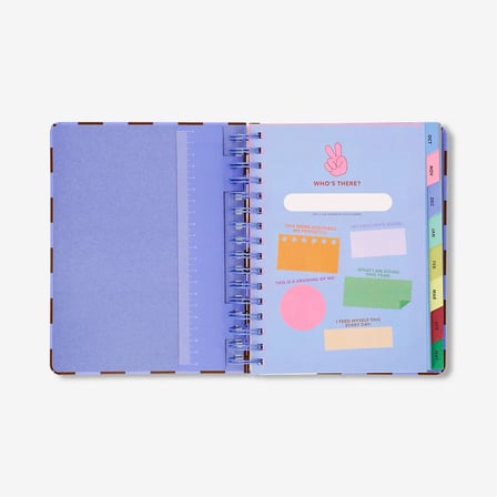 Flying Tiger Bordo Kareli Çalışma Planlayıcı Defter