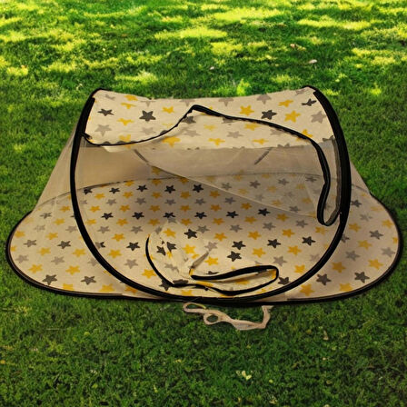 Katlanabilir Bebek Cibinlik Tül Sineklik Haşere Koruyucu Çantalı Bebek Gölgelik Çadırı 120-60 cm