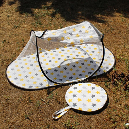 Katlanabilir Bebek Cibinlik Tül Sineklik Haşere Koruyucu Çantalı Bebek Gölgelik Çadırı 120-60 cm