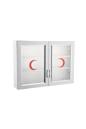 2 Kapaklı Pvc Ecza Dolabı Ecza Dolabı 50x70x16