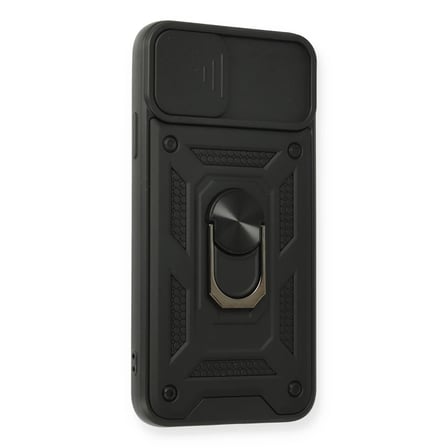 Apple iPhone 11 Pro Kılıf Pars Lens Yüzüklü Silikon - Siyah
